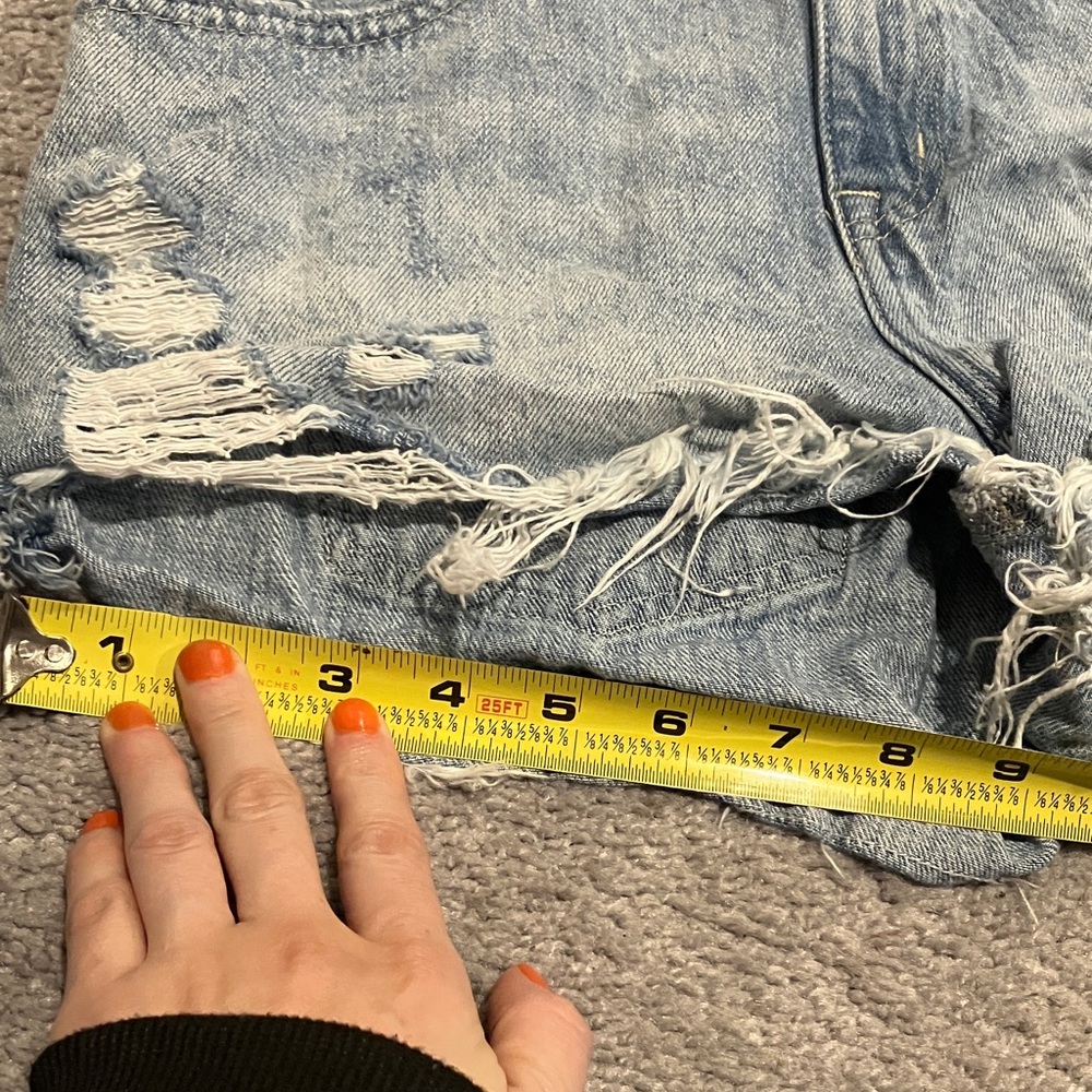 Pistola Distressed Denim Shorts - Picture 9 of 10